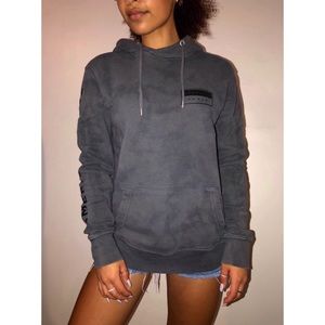 Faded Tie Dye Grey Hoodie